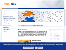 Tablet Screenshot of mira-blau.com